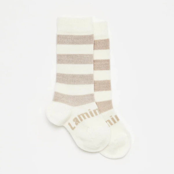 LAMINGTON Merino Wool Baby Knee-High Socks - Dandelion