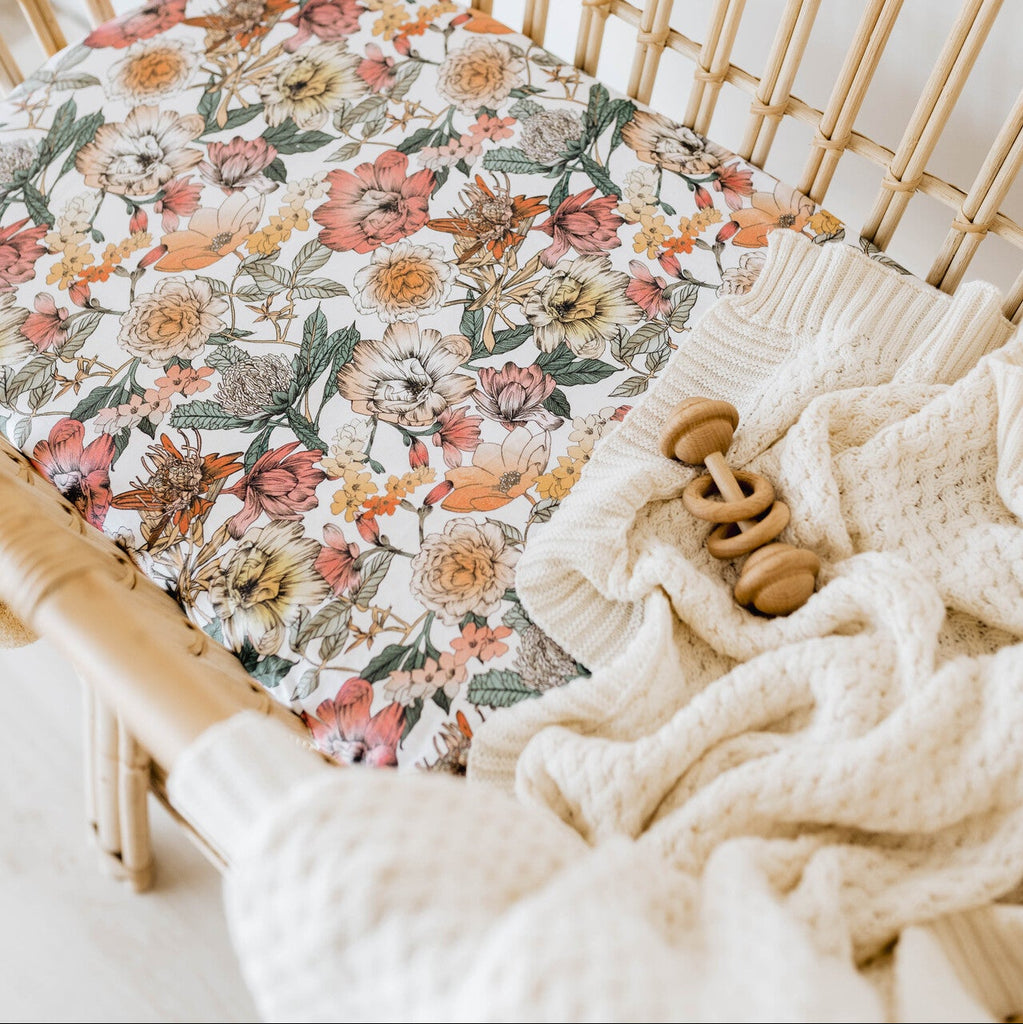 Snuggle Hunny Diamond Knit Baby Blanket - Cream