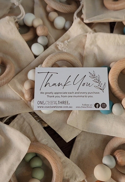 Our glorious one.chew.three teethers are fully stocked again with three gorgeous new colour ways 🌈