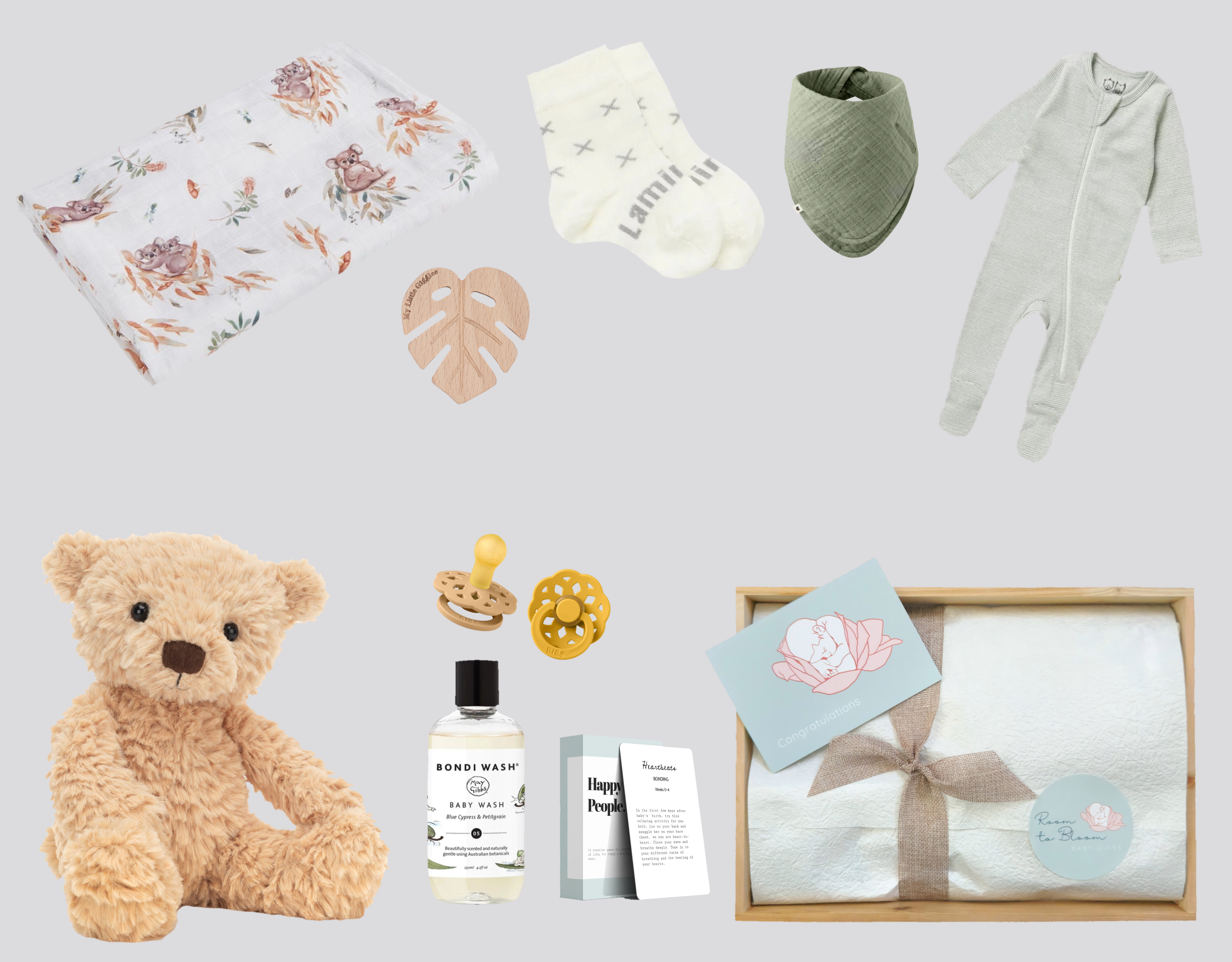 ROOM TO BLOOM Neutral Baby Gift Range