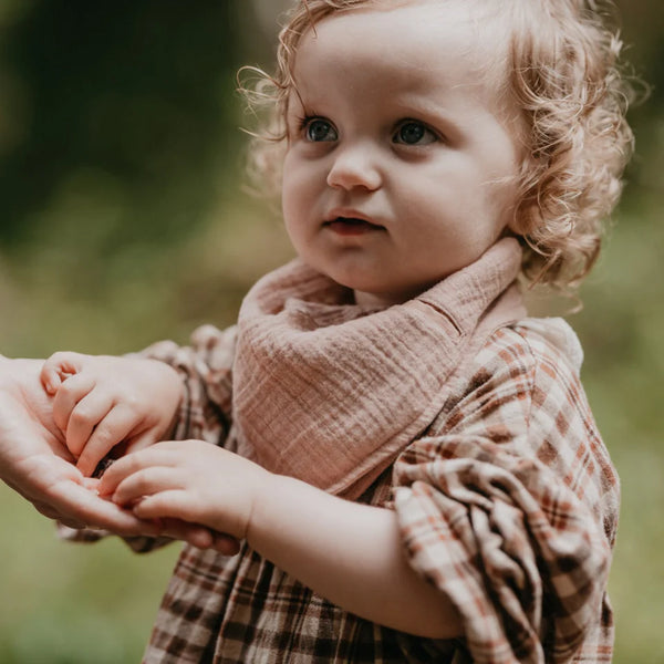 BIBS Bandana Bib - Blush lifestyle