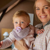 BIBS Bandana Bib - Dusky Lilac lifestyle