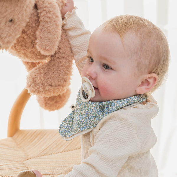 BIBS Bandana x LIBERTY Bib - Eloise Ivory