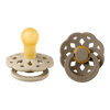 BIBS Boheme Pacifier 2 Pack - Size 2 - Vanilla/Dark Oak