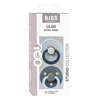 BIBS Fusion Colour Pacifier 2 Pack - Size 1 - Baby Blue/Petrol Mix