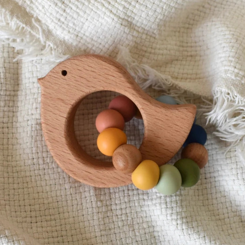 BELLA ZAILEA Bird Teether - Desert Rainbow