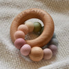BELLA ZAILEA Teether Ring Pastel Rainbow
