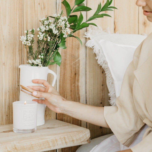 BYRON BAY CANDLES Pure Soy Candle with 100% Pure Essential Oils 