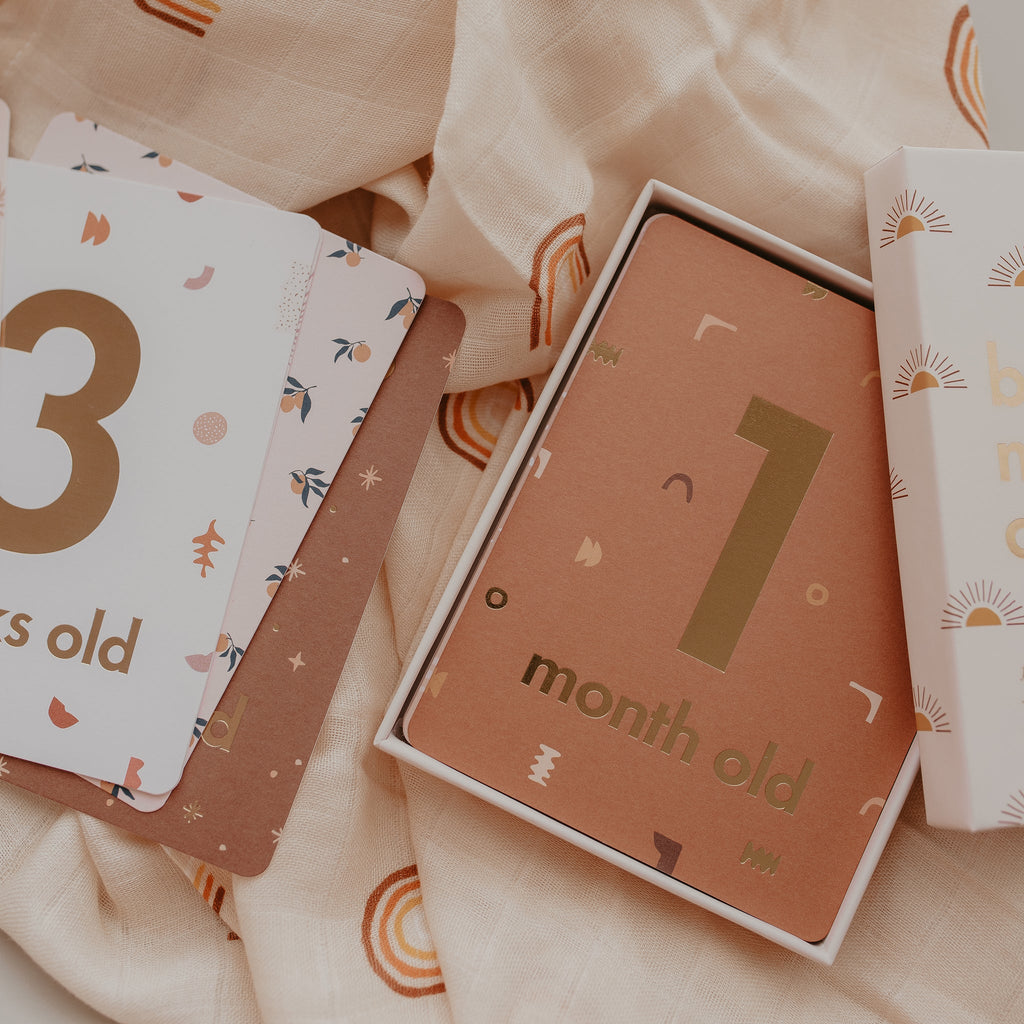 FOX & FALLOW Baby Milestone Cards Boho