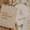 FOX & FALLOW Baby Milestone Cards Broderie