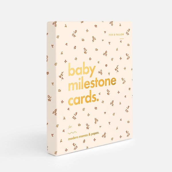 FOX & FALLOW Baby Milestone Cards Broderie