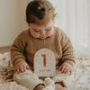 FOX & FALLOW Baby Milestone Cards Broderie