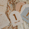 FOX & FALLOW Baby Milestone Cards Broderie