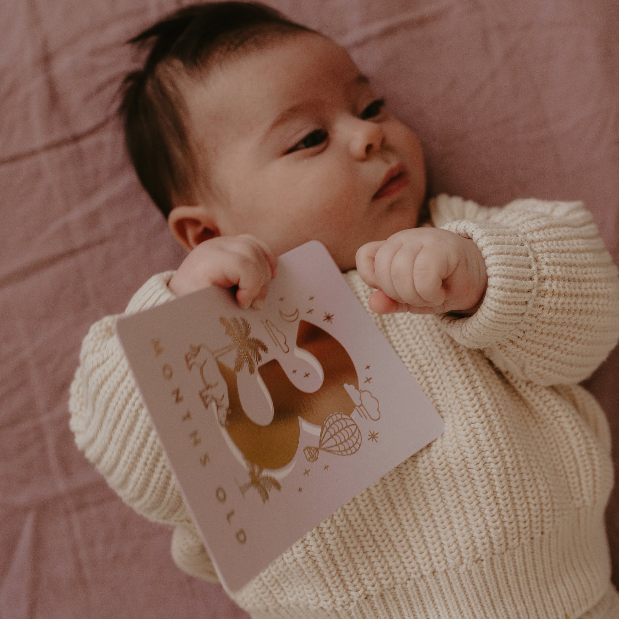 Baby Milestone Cards Cream– Room to Bloom