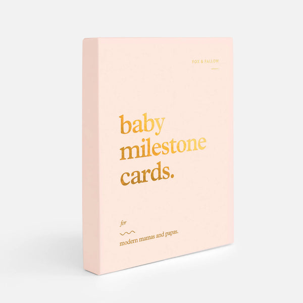 FOX & FALLOW Baby Milestone Cards Cream