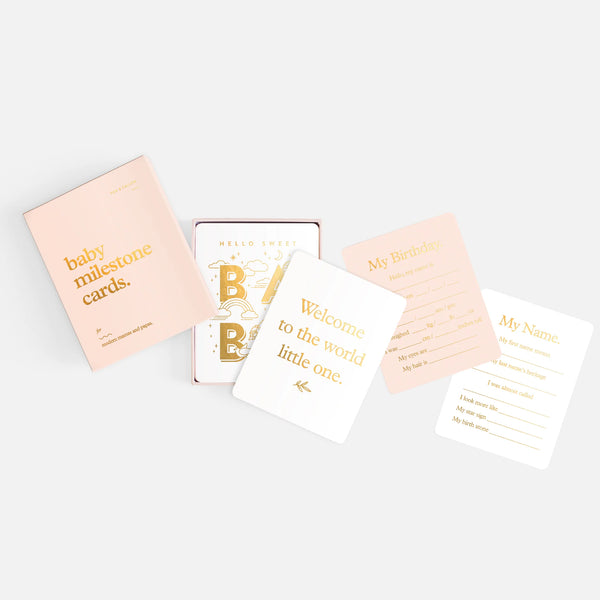 FOX & FALLOW Baby Milestone Cards Cream