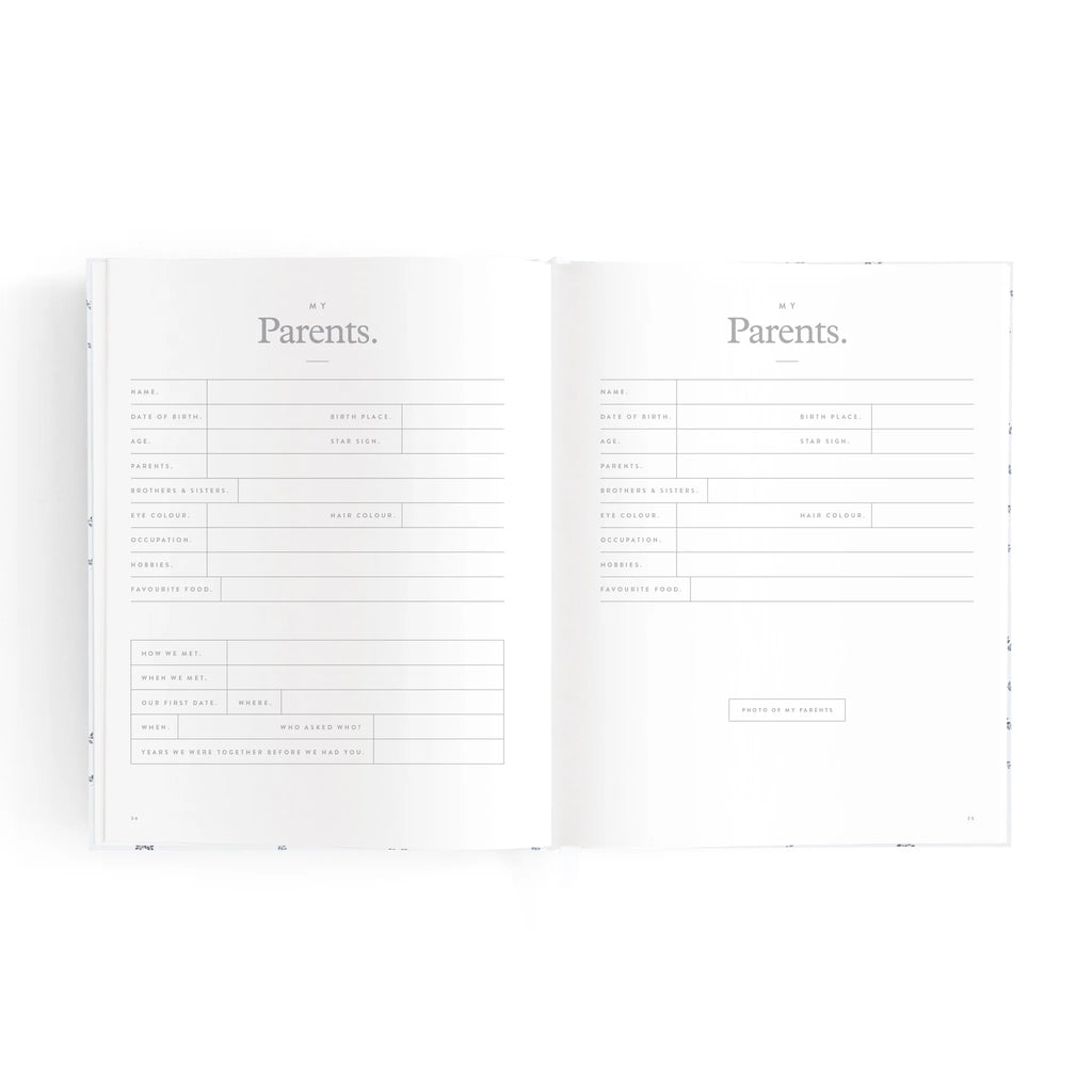 FOX & FALLOW Mini Baby Book Bluebell
