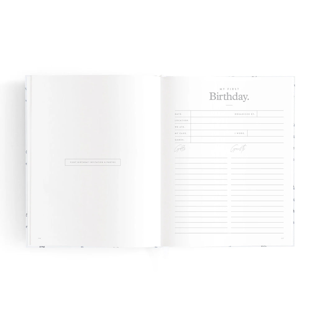 FOX & FALLOW Mini Baby Book Bluebell
