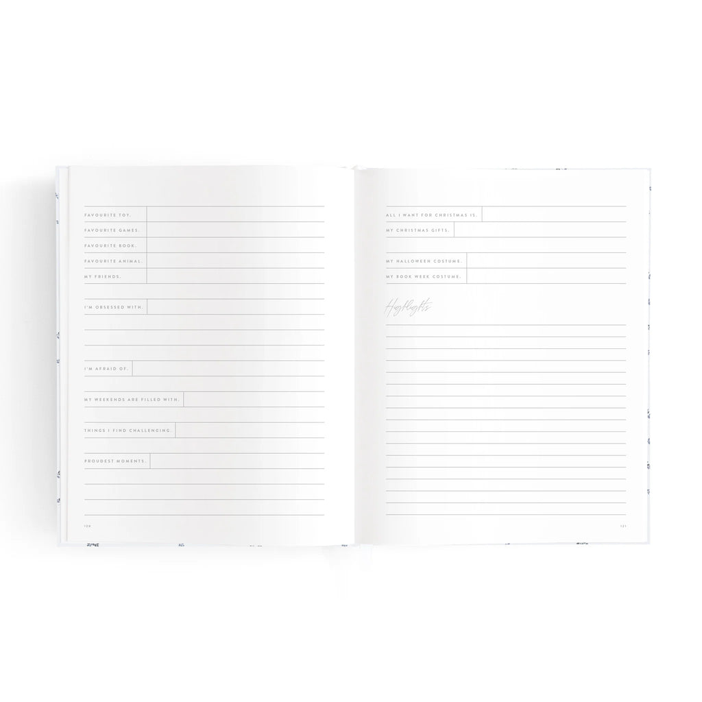 FOX & FALLOW Mini Baby Book Bluebell