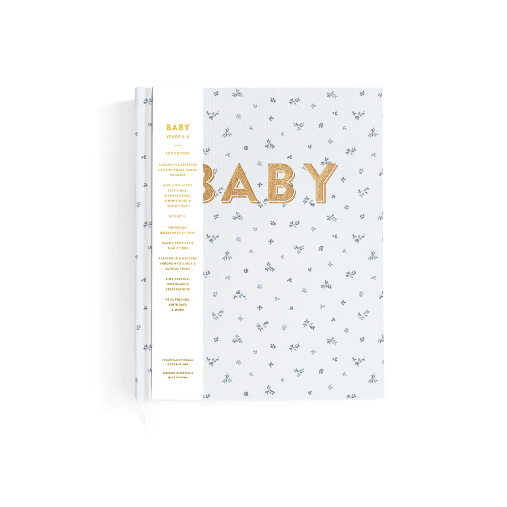 FOX & FALLOW Mini Baby Book Bluebell