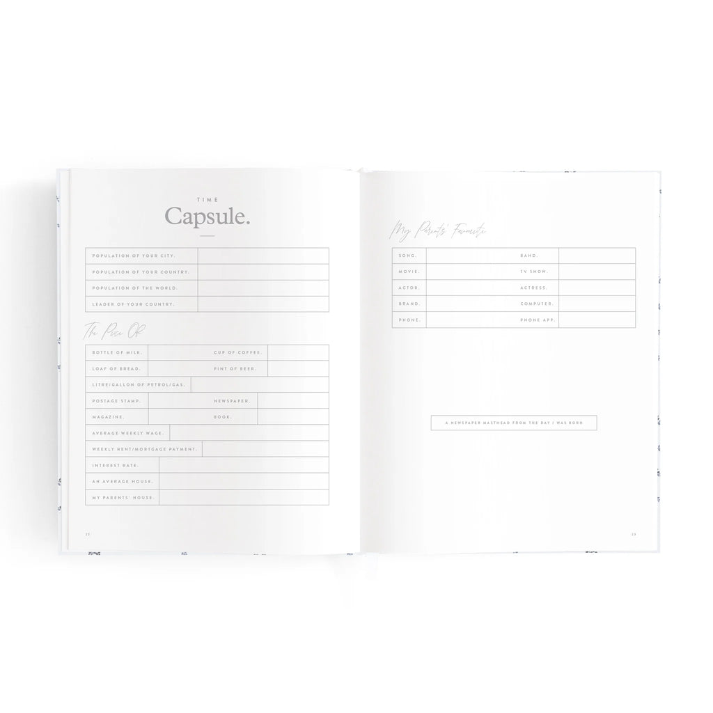 FOX & FALLOW Mini Baby Book Bluebell