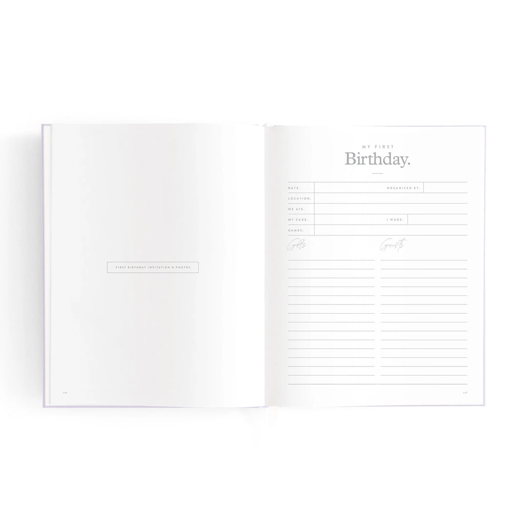 FOX & FALLOW Mini Baby Book Lilac