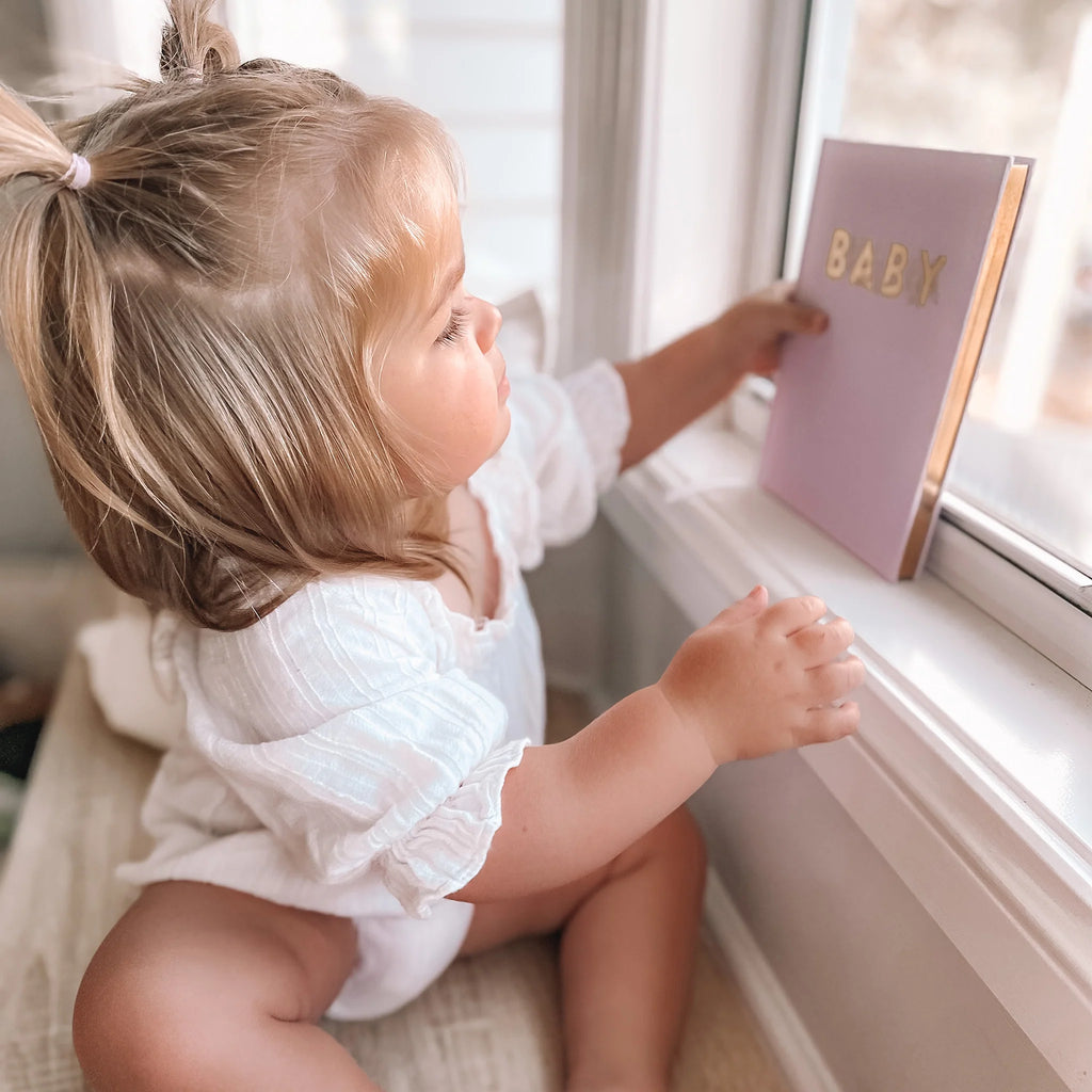 FOX & FALLOW Mini Baby Book Lilac