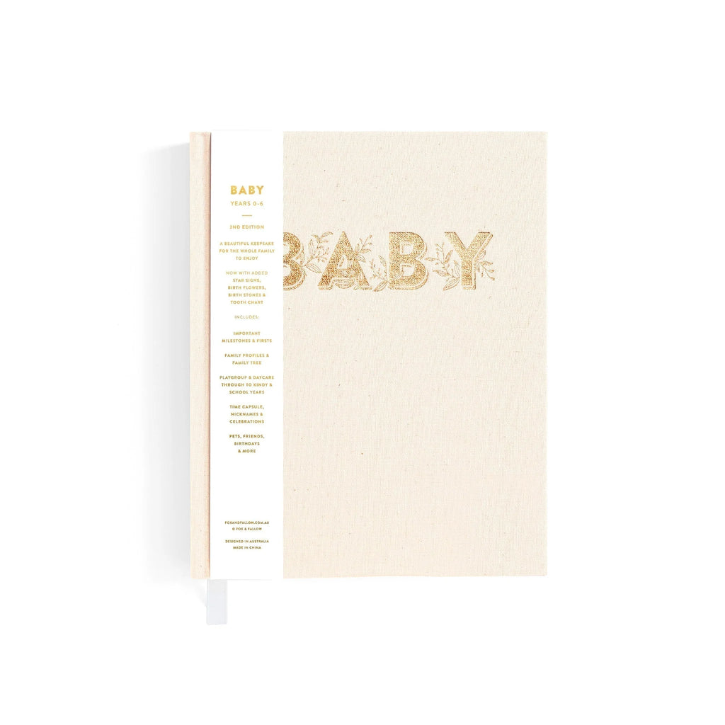 FOX & FALLOW Mini Baby Book Oatmeal