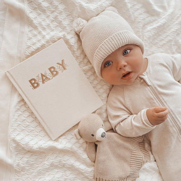 FOX & FALLOW Mini Baby Book Oatmeal