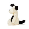 JELLYCAT Little Bashful Black & Cream Puppy side