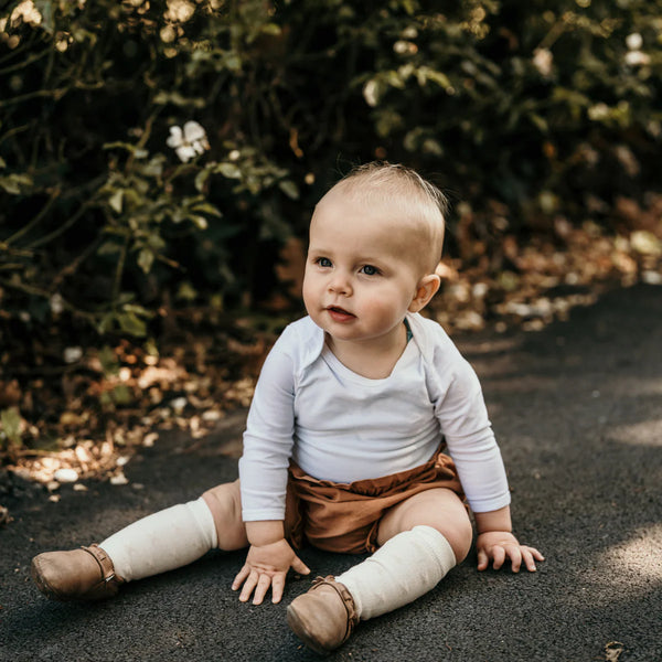 LAMINGTON Merino Wool Baby Knee-High Socks - Owl lifestyle