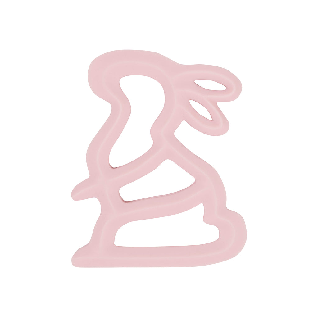 MY LITTLE GIGGLES Bunny Teether Pale Pink front