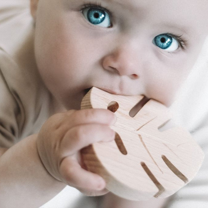 MY LITTLE GIGGLES Monstera Leaf Teether lifestyle