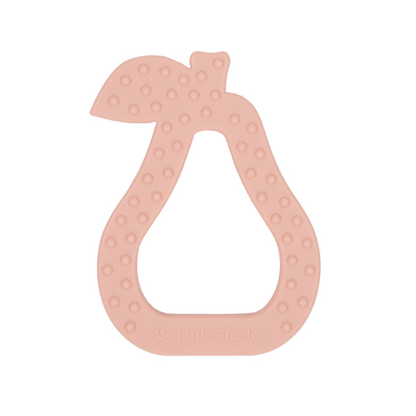 MY LITTLE GIGGLES  Pear Teether Peach back
