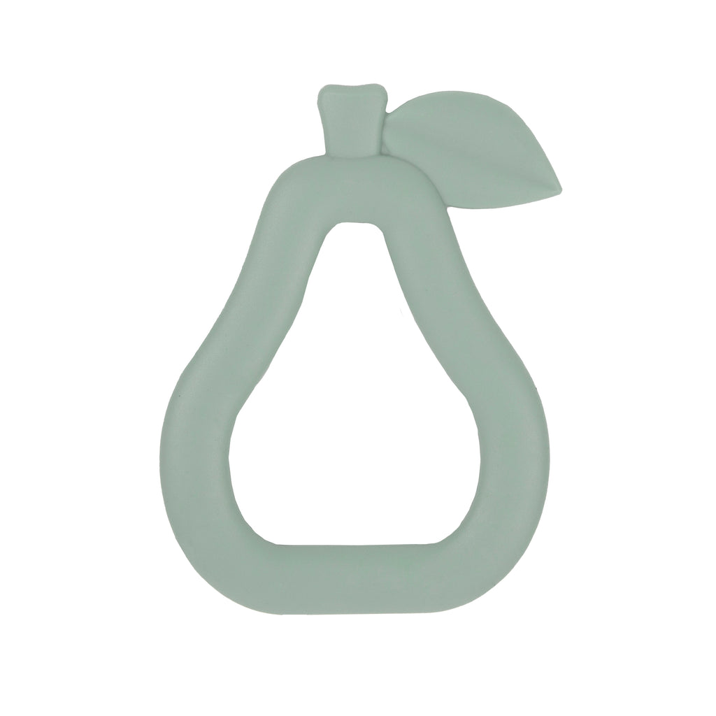 MY LITTLE GIGGLES Pear Teether Sage front
