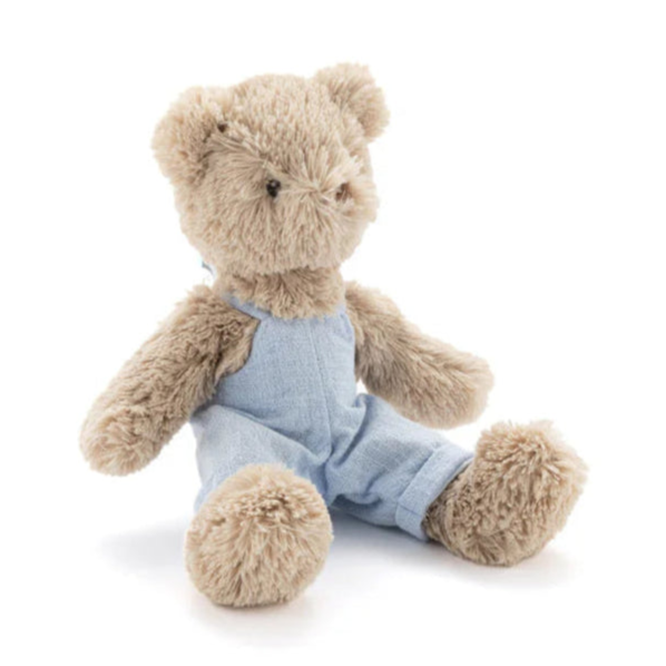 NANA HUCHY Baby Honey Bear - Baby Blue Overalls