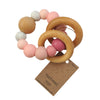 NATURE BUBZ Teether Rattle | Pink