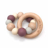 ONE.CHEW.THREE Teether Rattle - Dusky Purple