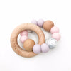 ONE CHEW THREE Teether Rattle - Pink & Lilac
