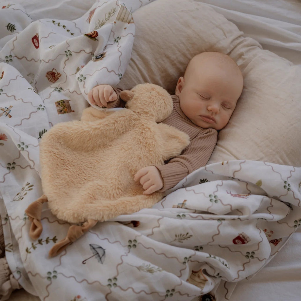 POP YA TOT Organic Muslin Swaddle - Cottage Picnic