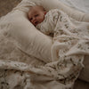 POP YA TOT Organic Muslin Swaddle - Fleur Blanche
