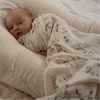 POP YA TOT Organic Muslin Swaddle - Fleur Blanche