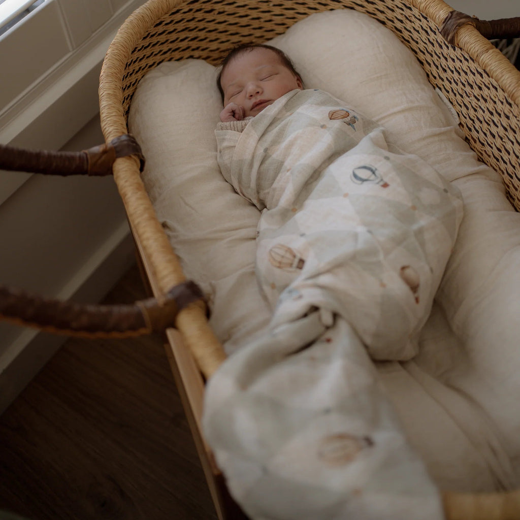 POP YA TOT Organic Muslin Swaddle - Up and Away