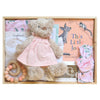 ROOM TO BLOOM Bindi Baby Gift Hamper set with teddy bear, book, toys and more in a wooden box