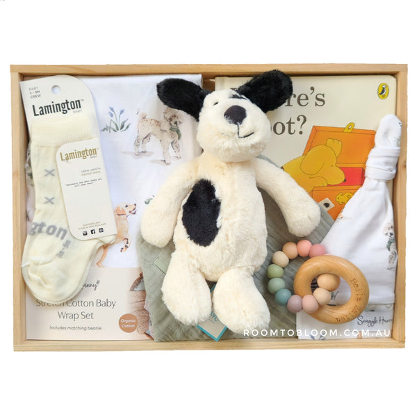 ROOM TO BLOOM Dogs Out Baby Gift Hamper