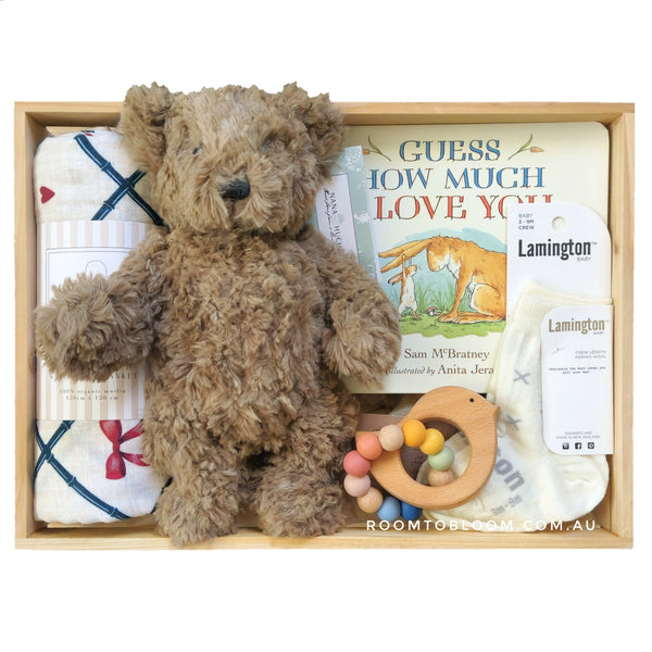 ROOM TO BLOOM Hearts & Crosses Baby Gift Hamper