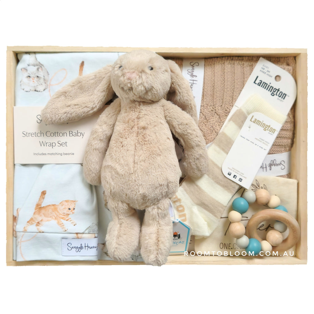 ROOM TO BLOOM Kitten Cuddles Baby Gift Hamper