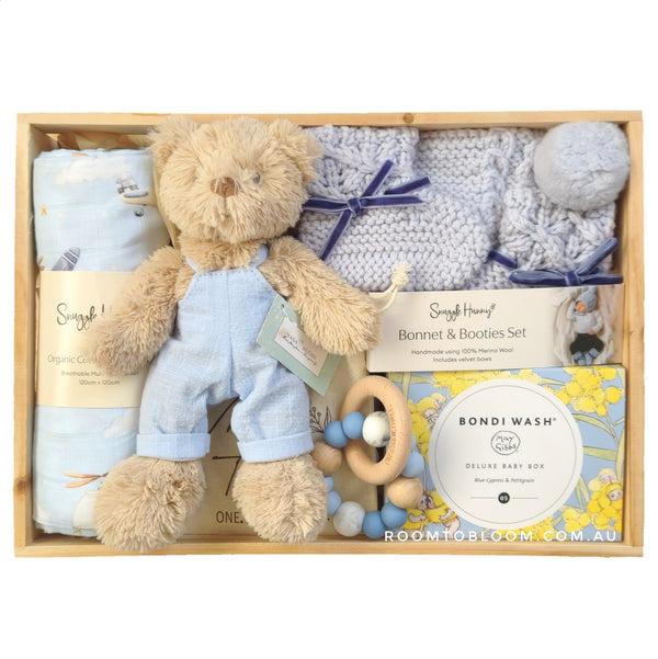 ROOM TO BLOOM Little Boy Blue Baby Gift Hamper