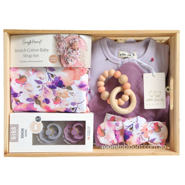 ROOM TO BLOOM Peaches & Plums Baby Gift Hamper