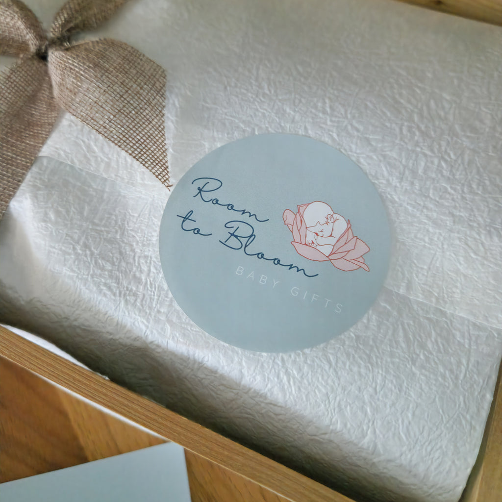 ROOM TO BLOOM Customised Baby Gift Hamper seal